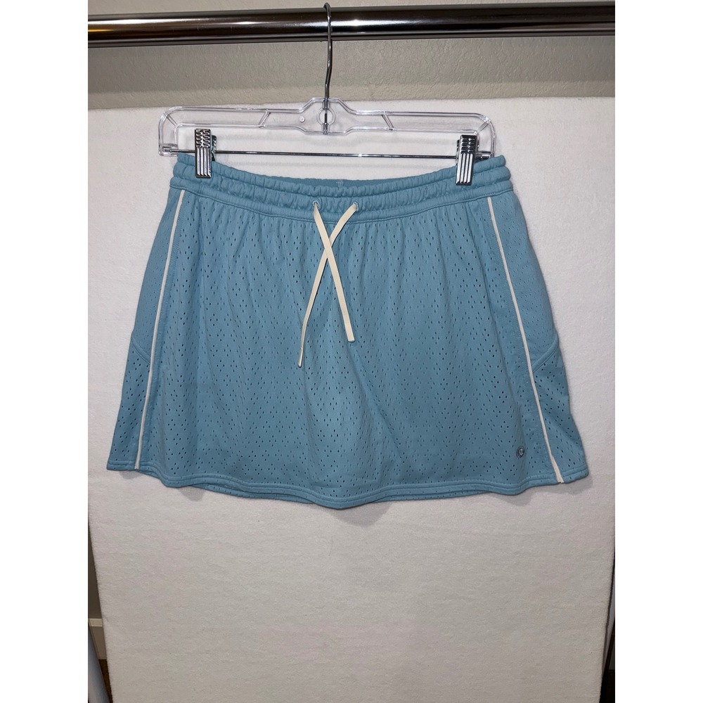 Lululemon Blue Perforated Mesh Athletic Tennis Golf Skirt Medium